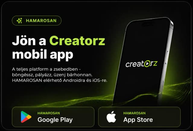 Creatorz mobil applikáció